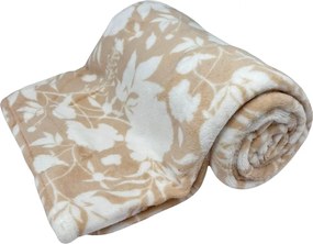 Home Elements Mikroflanelová deka, kolekcia Béžové ruže