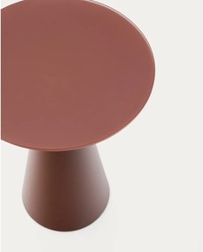 Okrúhly odkladací stolík so sklenenou doskou ø 35 cm Wilshire – Kave Home