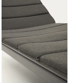 Čierne kovové záhradné ležadlo Marcona – Kave Home