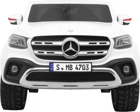 Ramiz Mercedes Benz triedy X pickup elektrické autíčko pre deti biele + diaľkové ovládanie + pohon 4x4