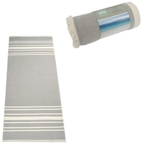 Plážová osuška HAMAM sivá 80 x 180 cm, 100% bavlna