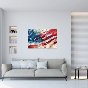 Obraz - Vlajka USA (90x60 cm)