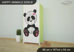 Detská skriňa ZVIERACIE KAMARÁTI - TYP 6B