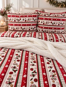 INTERMEDIC SK Vianočná posteľná obliečka Svetrík 140×200 + 70×90 cm