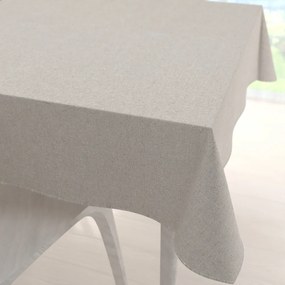 Biante Dekoračný štvorcový obrus Leona LN-162 Režný/strieborný trblietavý 130x130 cm