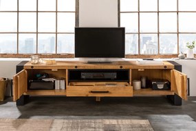Dizajnový TV stolík Thunder 200 cm borovica