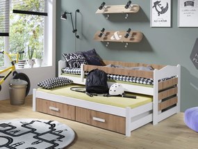 Detská posteľ Karekoni II 80, Farby:: biela/dub artisan