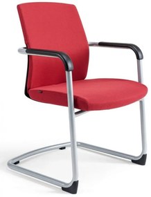 OFFICE PRO bestuhl Konferenčná rokovacia stolička JCON BLACK červená
