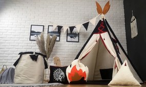Detský stan TEEPEE (TÝPIE) INDIÁN s doplnkami - béžový