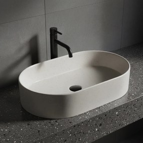 Rea Nadia, umývadlo na dosku 610x385x120 mm, imitácia kameňa, REA-U7341