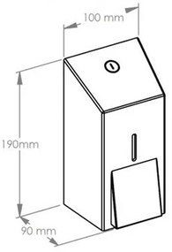 Dávkovač tekutého mydla MERIDA 400 ml, čierny