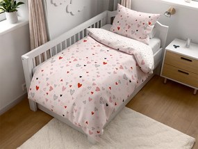 Krepové obliečky do postieľky Renforcé LOVITA ružové Rozmer obliečky: 45 x 65 cm | 90 x 140 cm