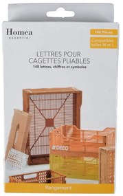 Biele písmená na organizéry 11.5x20x3 cm – Homéa