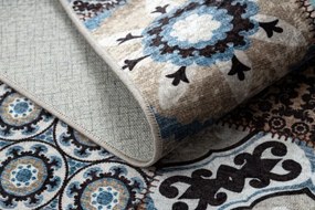 Koberec MIRO 51913.802 patchwork, modrý / hnedý