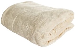 Elegantná krémová deka CALMA Rozmer deky: 150x200cm
