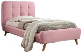 Jednolôžková posteľ 90 cm Temika (ružová) (s roštom). Vlastná spoľahlivá doprava až k Vám domov. 805339