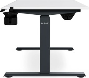 Elektrický stôl s nastavením výšky ergonomický antracitovo-bieli, 1400x700 mm: ARIA