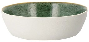 Biela/zelená miska z kameniny 850 ml Gastro White/Green – Bitz