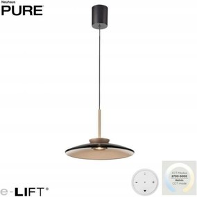 Paul Neuhaus Pure E-Moon Led závesné svietidlo bronz, el.