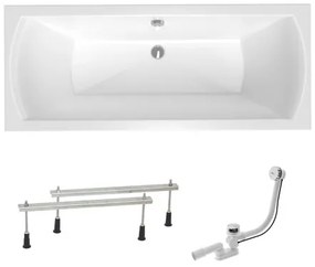 Obdĺžniková vaňa Laguna Cube Way Plus 160x70 cm akrylát ľavá aj pravá SIKOCUB1600AN, 1 ks