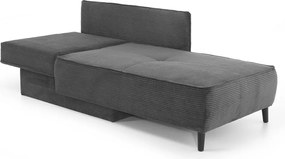 Rozkladacia pohovka Rex, tmavo šedá štruktúrovaná látka