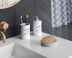 Aqualine Aqualine, NICEA dávkovač mydla na postavenie 300ml, biela, 7498