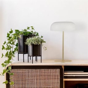 Searchlight EU60707WH - Stolná lampa HANOVER 2xE14/7W/230V biela/zlatá