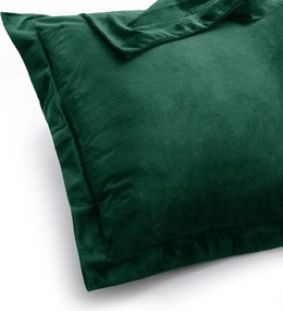 Obliečky na vankúše AmeliaHome Velvet Side tmavozelené