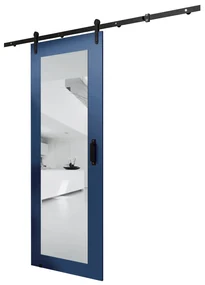 Posuvné dvere 90 cm Lorriane II (tmavomodrá). Akcia -6%. Vlastná spoľahlivá doprava až k Vám domov. 1043527
