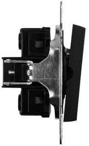 Elhard Vypínač č.6So, schodiskový s LED indikátorom, čierny YK1386B