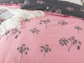 XPOSE® Francúzske flanelové obliečky IDIL - sivé/ružové