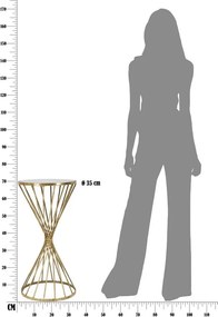 Okrúhly odkladací stolík ø 35 cm Hypnos – Mauro Ferretti