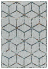 Šnúrkový koberec Bahama 3D romby multicolor