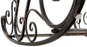 Kovové hojdacie kreslo Smile (SET 2 ks) - Bronzová