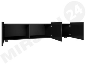 TV stolík/skrinka Brenali 150 BR04 (čierny + čierny lesk). Vlastná spoľahlivá doprava až k Vám domov. 1053840