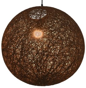 Závesná lampa hnedá 55 cm okrúhla E27