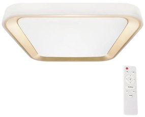 Milagro LED Stmievateľné stropné svietidlo QUADRO LED/38W/230V 3000-6000K biela/zlatá + DO MI2005