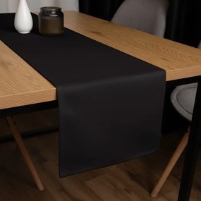 Biante Dekoračný behúň na stôl BKU-116 Čierny 35x120 cm