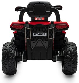 Detská elektrická štvorkolka Baby Mix RAVE 4x4 červená
