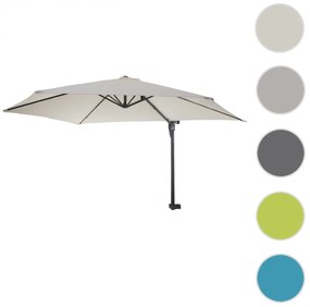 Nástenný slnečník Casoria 3 m polyester hliník/oceľ - krémová