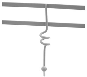 Sivý kovový vešiak na dvere 46 cm Jaxen – Premier Housewares