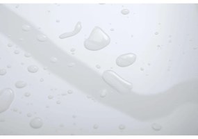 HANSGROHE Xelu Q asymetrické umývadlo na skrinku s odkladacou plochou vpravo, s dvomi otvoromi, bez prepadu, 800 x 480 mm, biela, s povrchom SmartClean, 61025450