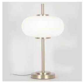 Stolná lampa 1xE14/3W/230V biela/mosadz