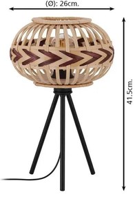 Eglo 43274 - Stolná lampa DONDARRION 1xE27/40W/230V