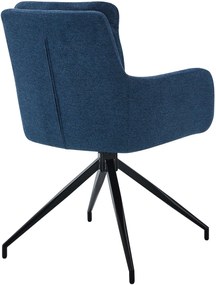 Jedálenská stolička Somers - látka - modrá