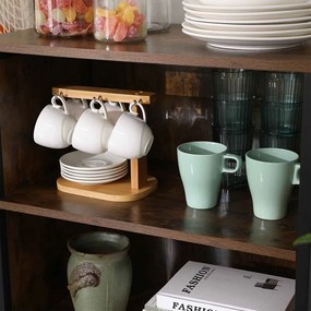 Úložná skrinka s policami VASAGLE LSC66BX