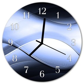 Nástenné sklenené hodiny Abstrakcie fi 30 cm