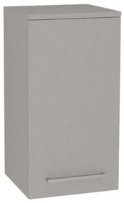 Mereo Bino kúpeľňová skrinka horná 63 cm, ľavá, Multidecor, Arktická sivá, MER-CN695ARS1