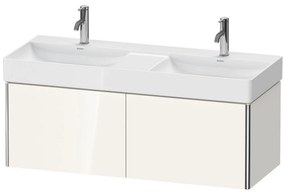 DURAVIT XSquare závesná skrinka pod dvojumývadlo, 2 zásuvky, 1184 x 460 x 397 mm, biela vysoký lesk, XS406402222