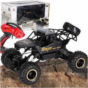 KIK RC Rock Crawler 1:12 4WD kovové 2.4 GHz diaľkovo ovládané terénne auto čierne